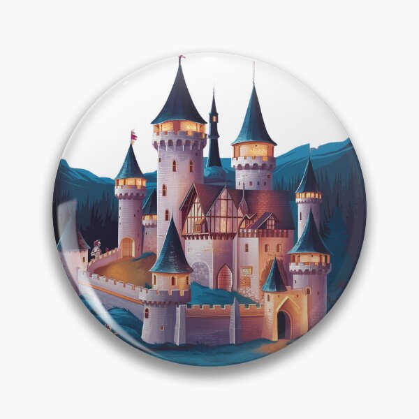 Item preview, Enchanted Fairytale Castle, Medieval Knights designed and sold by TrendyGraphTees.