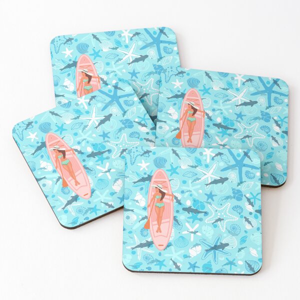 Item preview, Woman on a Paddle Board, Sea Creatures designed and sold by trendingatees.