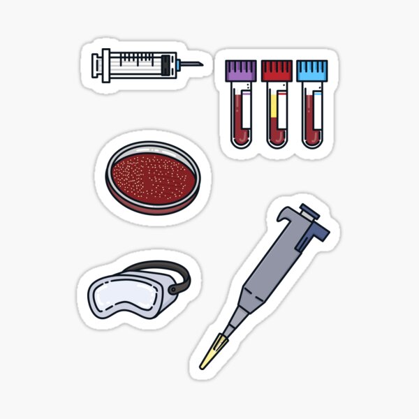Item preview, Medical Laboratory Scientists sticker pack designed and sold by CricketDoodles.