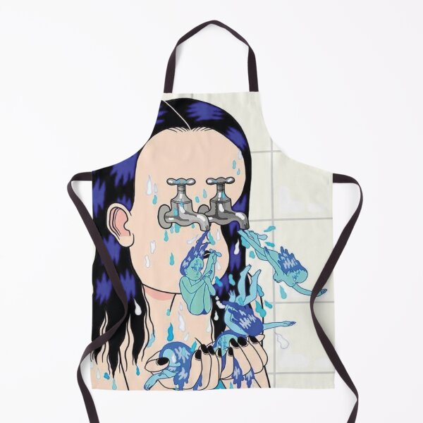 Item preview, Mystic Waterfall: Surreal Woman with Flowing Faucet Hair designed and sold by JessePinkst.