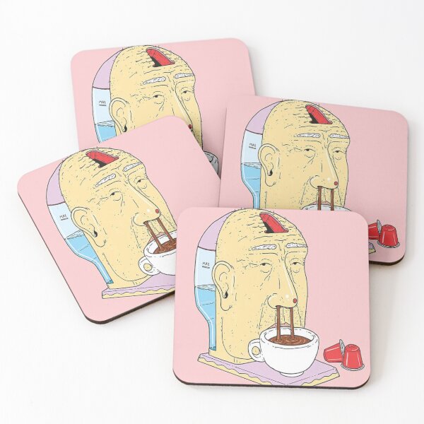 Item preview, Surreal Breakfast: Man's Head as Coffee Machine designed and sold by JessePinkst.
