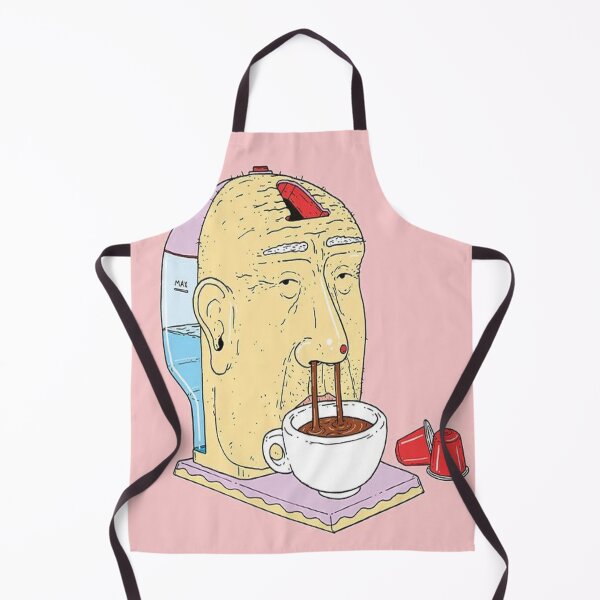 Item preview, Surreal Breakfast: Man's Head as Coffee Machine designed and sold by JessePinkst.