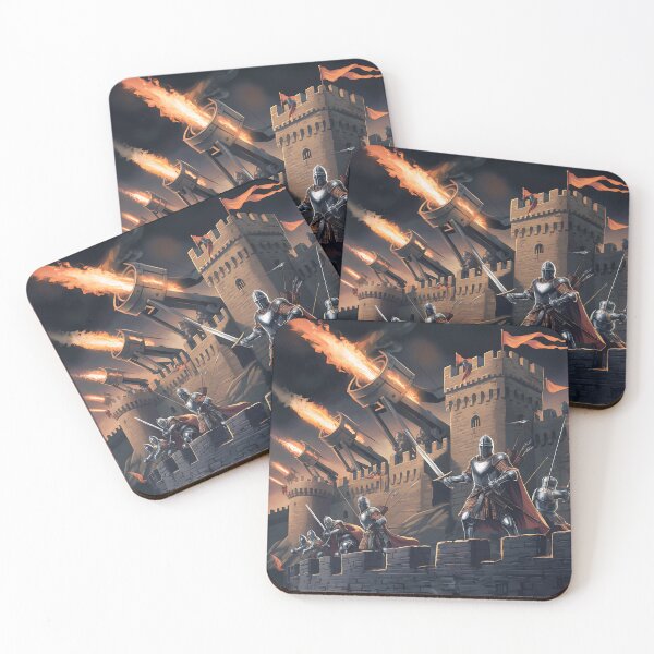 Item preview, Epic Medieval Castle Siege, Medieval Knights designed and sold by TrendyGraphTees.