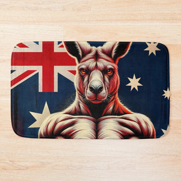 Item preview, Flag of Australia and the Kangaroo with its Imposing Shape designed and sold by PixelCraftDSG.