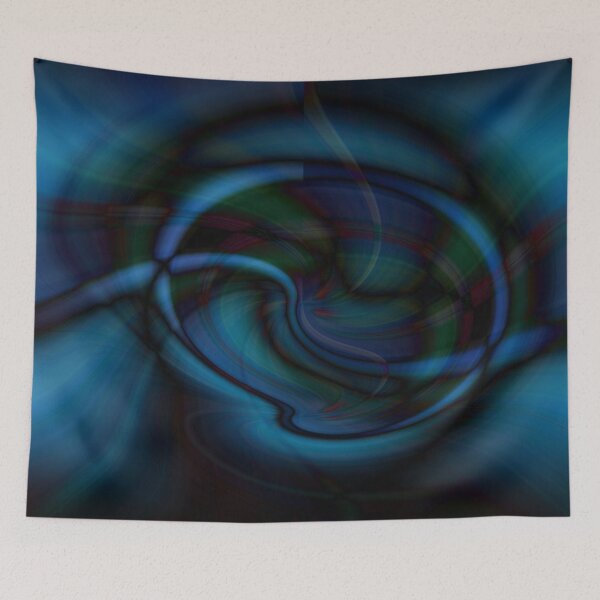Item preview, blue curves on a black background designed and sold by felipequeiroz.