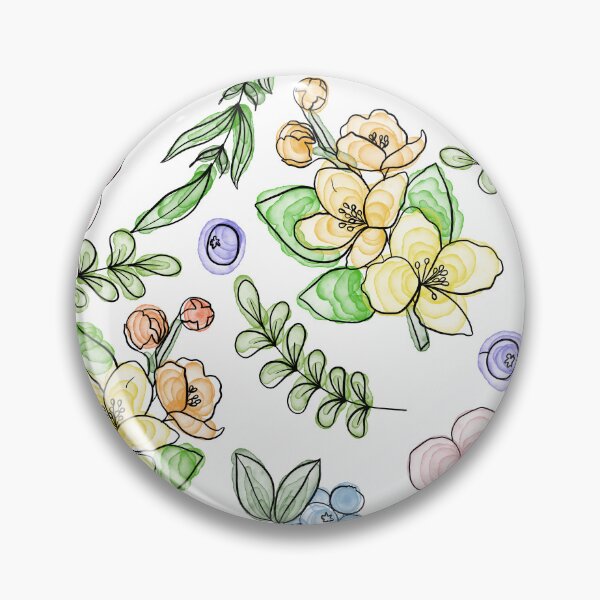 Item preview, colorful floral pattern designed and sold by Tetiana Pohurska.