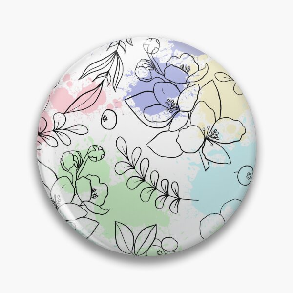 Item preview, colorful floral pattern designed and sold by Tetiana Pohurska.
