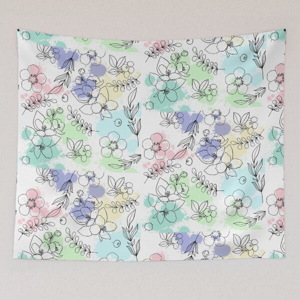 Item preview, colorful floral pattern designed and sold by Tetiana Pohurska.