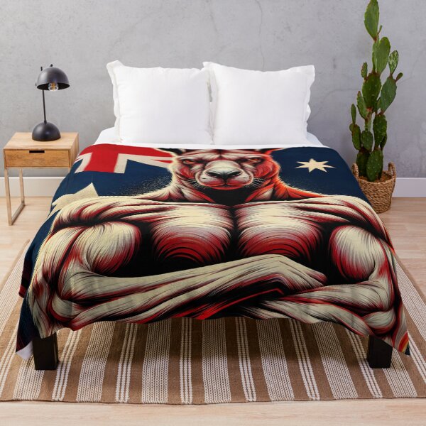 Item preview, Flag of Australia and the Kangaroo with its Imposing Shape designed and sold by PixelCraftDSG.