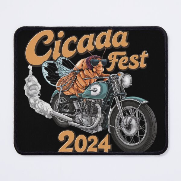 Item preview,  Cicada Fest 2024 Broods XIX & XIII Love Tourcicada riding a vintage motorcycle designed and sold by first-shirt ⭐ ⭐ ⭐ ⭐ ⭐.