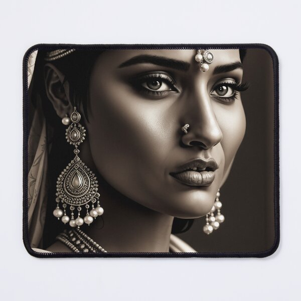 Item preview, Monochromatic Portrait of an Indian Woman designed and sold by Not Hugo.