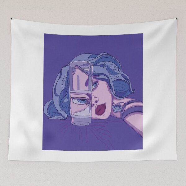 Item preview, Submerged Sorrows: Woman with Glass of Tears designed and sold by BarraGanca.