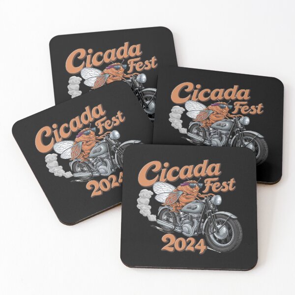 Item preview,  Cicada Fest 2024 Broods XIX & XIII Love Tourcicada riding a vintage motorcycle designed and sold by first-shirt ⭐ ⭐ ⭐ ⭐ ⭐.