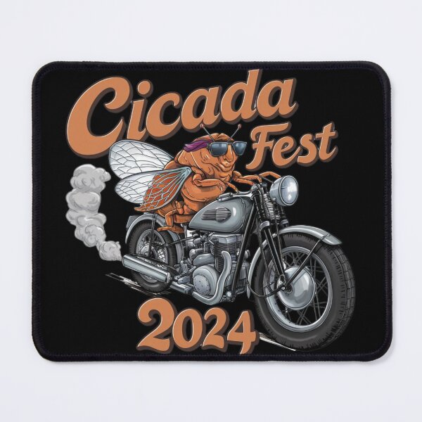 Item preview,  Cicada Fest 2024 Broods XIX & XIII Love Tourcicada riding a vintage motorcycle designed and sold by first-shirt ⭐ ⭐ ⭐ ⭐ ⭐.