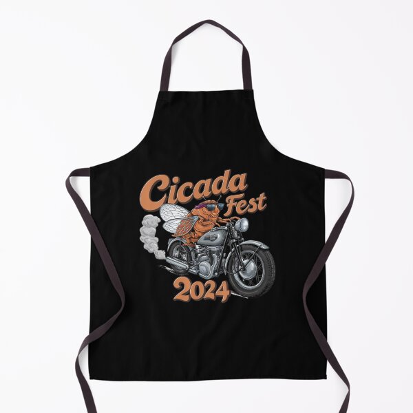 Item preview,  Cicada Fest 2024 Broods XIX & XIII Love Tourcicada riding a vintage motorcycle designed and sold by first-shirt ⭐ ⭐ ⭐ ⭐ ⭐.