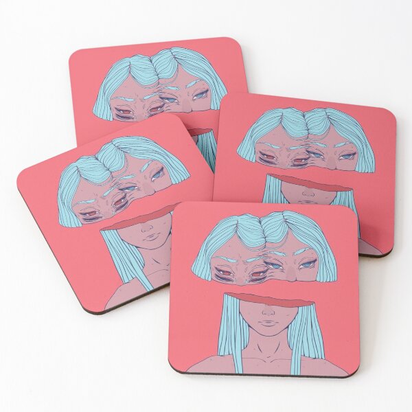 Item preview, Veiled Visions: Surreal Woman with Blue Hair designed and sold by BarraGanca.