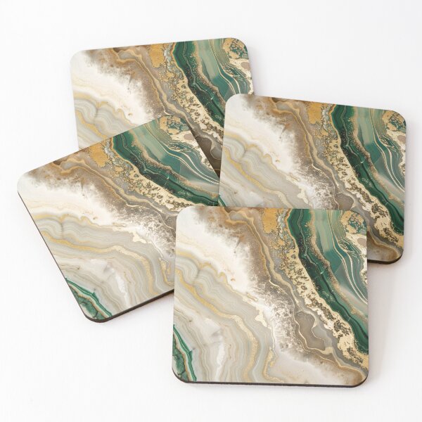 Item preview, Elegant Green Gold Marble, Luxurious Minimalism, Green Gold and White Marble designed and sold by venella.