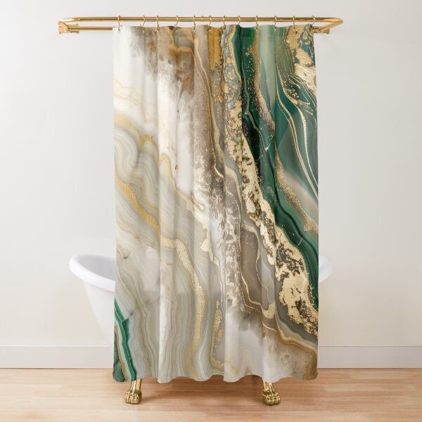 Item preview, Elegant Green Gold Marble, Luxurious Minimalism, Green Gold and White Marble designed and sold by venella.