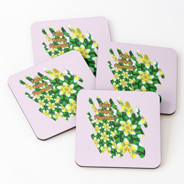 Item preview, Cute Yellow Plumeria Pattern designed and sold by Patternflower.