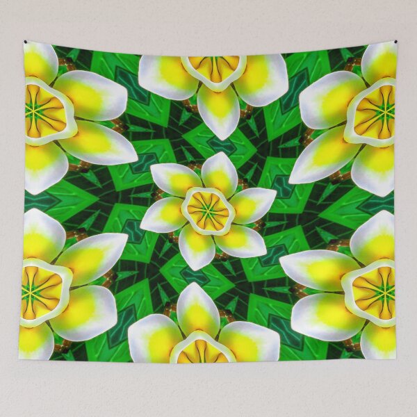 Item preview, Cute Yellow Plumeria Pattern designed and sold by Patternflower.
