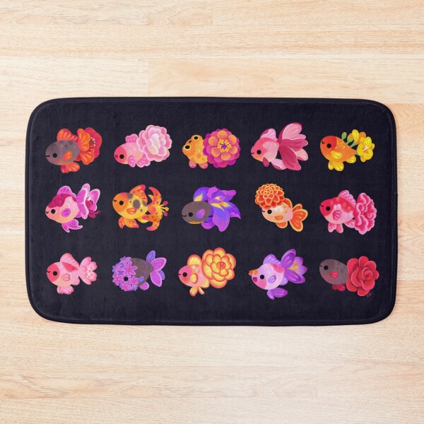 Item preview, Flower goldfish - dark designed and sold by pikaole.