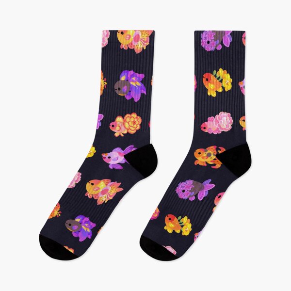 Item preview, Flower goldfish - dark designed and sold by pikaole.