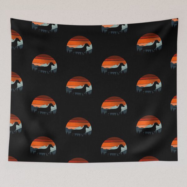 Item preview, Cool Vintage Mountains Wilderness Dachshund Wiener Dog Gift  designed and sold by Guarddogdrive.