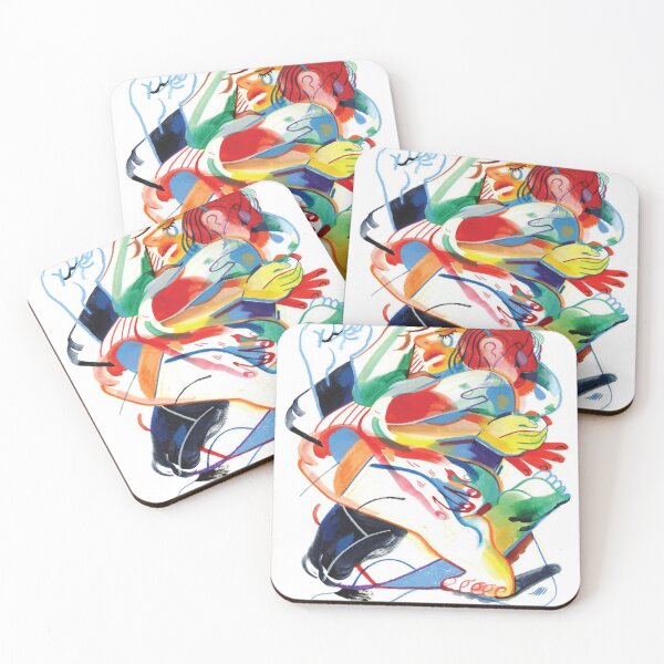 Item preview, Chromatic Embrace: Dynamic Human Interaction designed and sold by HartjEnnifer.