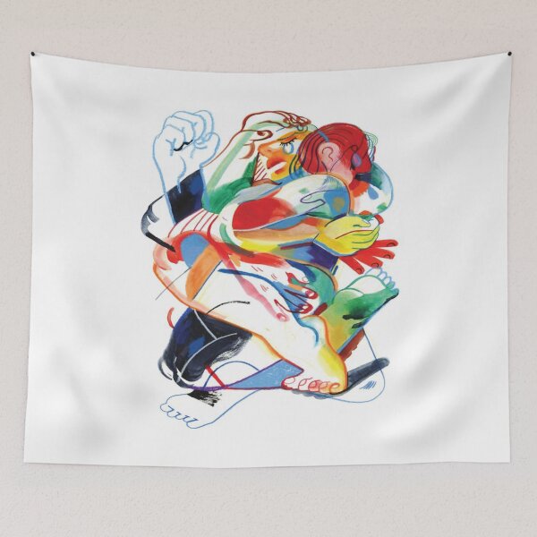 Item preview, Chromatic Embrace: Dynamic Human Interaction designed and sold by HartjEnnifer.
