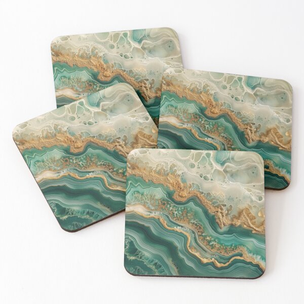 Item preview, Elegant Green Gold Marble, Luxurious Minimalism, Green Gold and White Marble designed and sold by venella.