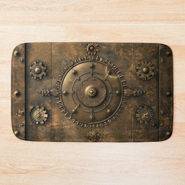 Item preview, Steampunk Cog Pattern Grungy Bronze Metal 2 designed and sold by GrinGalore.