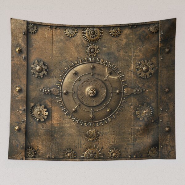 Item preview, Steampunk Cog Pattern Grungy Bronze Metal 2 designed and sold by GrinGalore.
