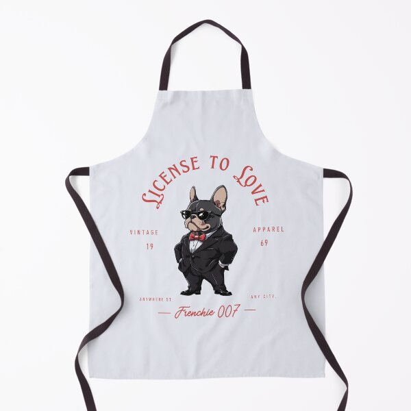 Aperçu de l'œuvre Bouledogue français en agent secret. Frenchie 007 créée et vendue par Tsifra.