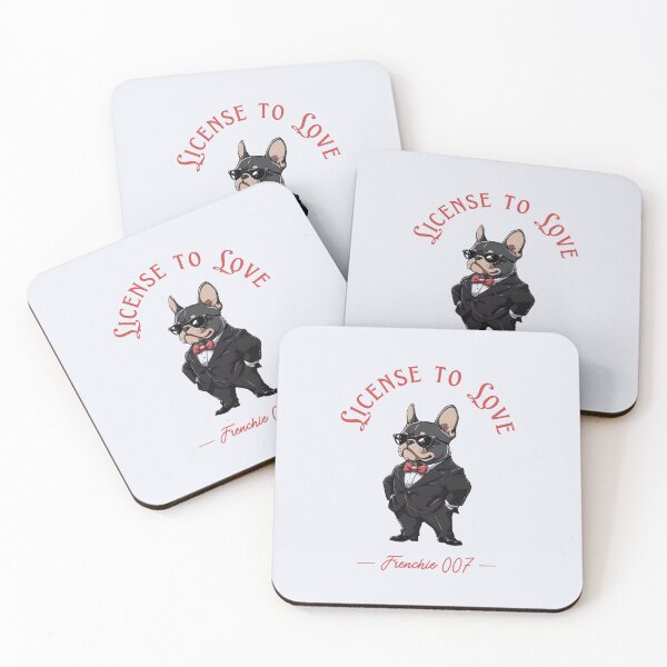Item preview, French bulldog as a secret agent. Frenchie 007 designed and sold by Tsifra.