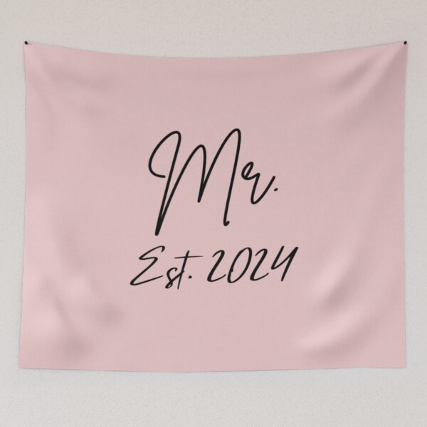 Item preview, Mr. Est. 2024 Just Married Wedding Wife Mr & Mrs Gifts #2 designed and sold by creativerooney.