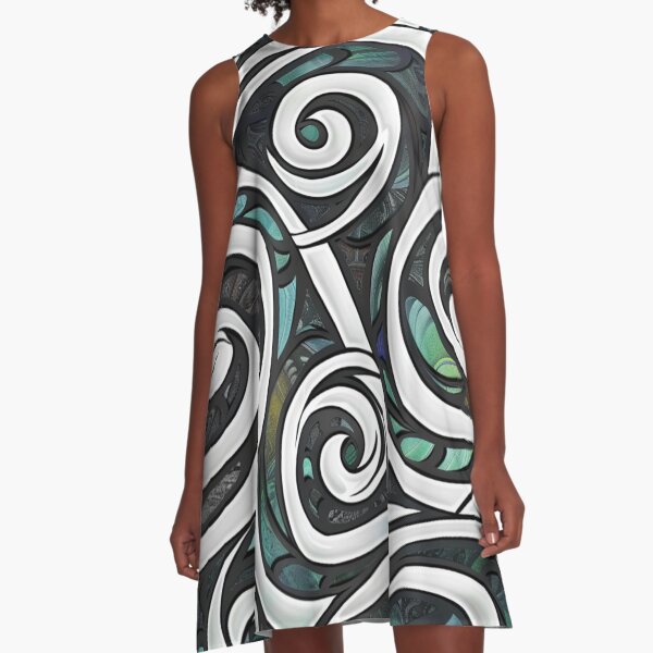 Item preview, New Zealand Māori Paua Pattern Koru Design 4 designed and sold by GrinGalore.