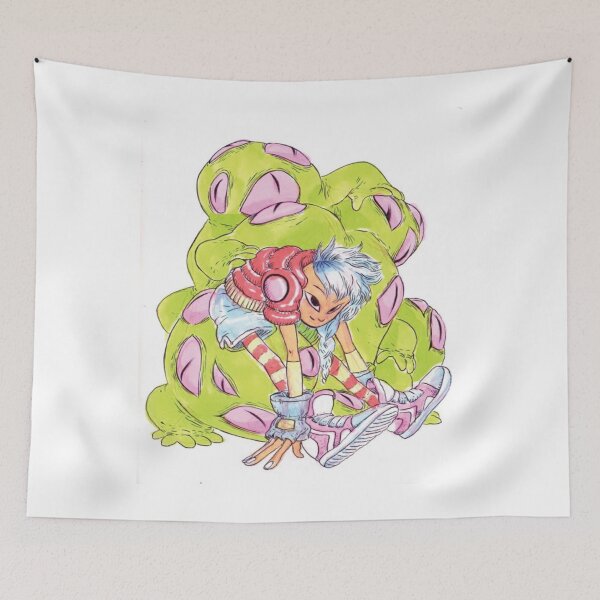 Item preview, Playful Encounter - Vibrant Monster Art designed and sold by BrownRacquel.