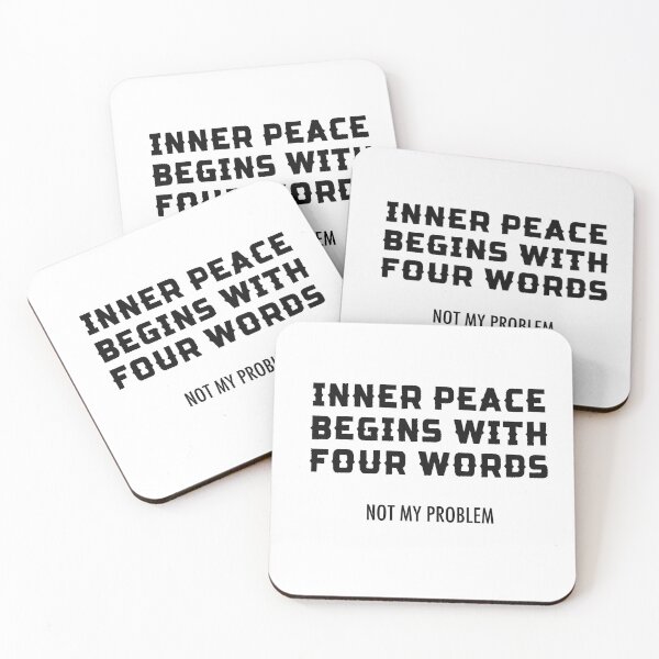 Item preview, INNER PEACE BEGNIS WITH FOUR WORDS T-SHIRT designed and sold by LensherArt.