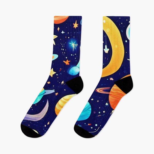 Item preview, Whimsical Celestial Art: Stars, Moon, Planets designed and sold by Health And Fitness Posts e-Store.