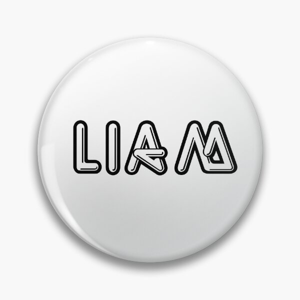Item preview, typography "Liam" english name tag sticker  designed and sold by tonylau81.