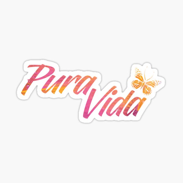 Item preview, Pura Vida: Pura Vida Live Free Watercolor Yellow Orange  designed and sold by DesparezDesigns.