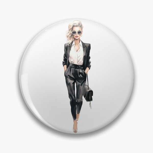 Item preview, Watercolor Fashion Blonde girl walking in the street designed and sold by Alice Monber’s Illustration.