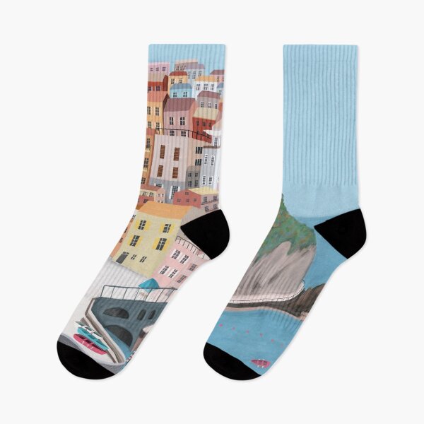 Item preview, Manarola, Italy Coastal Village Illustrated by Artist Carla Daly designed and sold by Carla Daly.