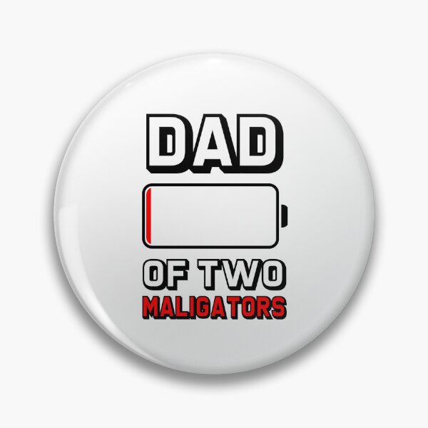 Artikelvorschau, Vater von zwei Maligators, schwache Batterie, Geschenk entworfen und verkauft von Guarddogdrive.