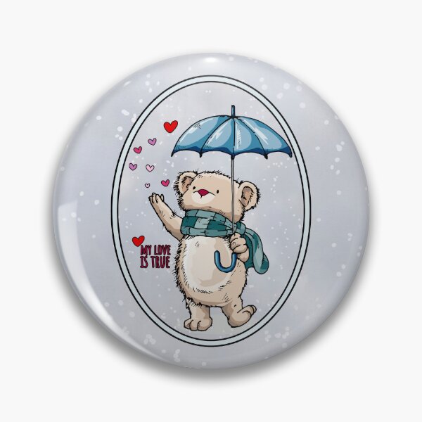 Item preview, My Love Is True, Winter Bear With Umbrella designed and sold by Savchuk-Vova.