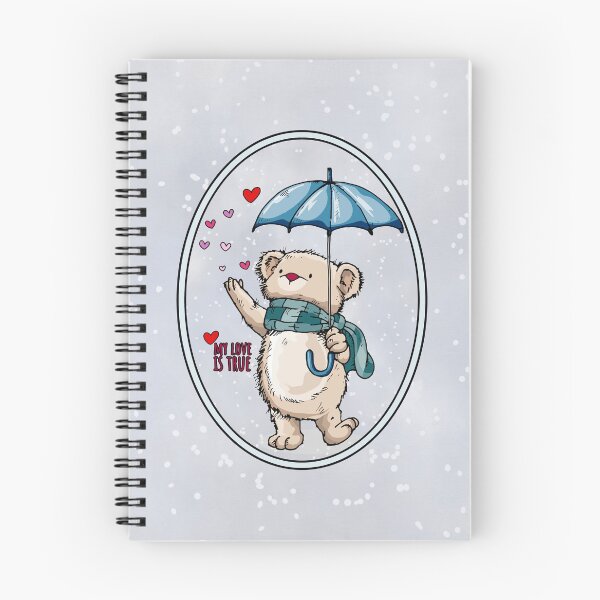 Item preview, My Love Is True, Winter Bear With Umbrella designed and sold by Savchuk-Vova.