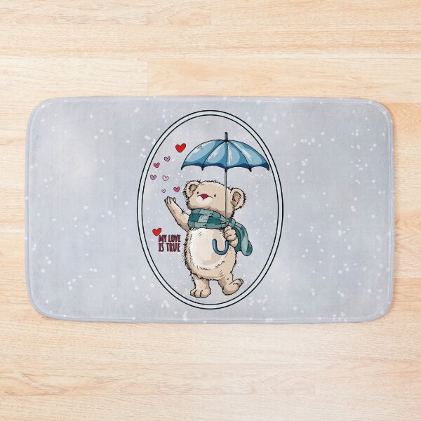 Item preview, My Love Is True, Winter Bear With Umbrella designed and sold by Savchuk-Vova.