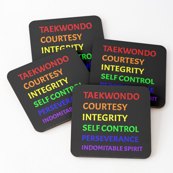 Item preview, Five Tenets of Taekwondo designed and sold by Aura Artistic.