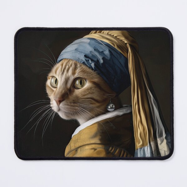 Item preview, Cat With a Pearl Earring designed and sold by Felipe Hora.