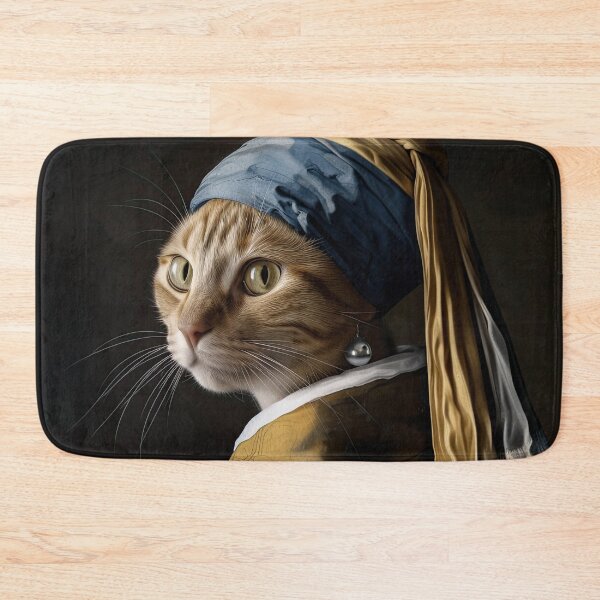 Item preview, Cat With a Pearl Earring designed and sold by Felipe Hora.